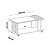Mesa de Centro Mila com Rodinhas  – Cinamomo/Off - Imagem 4