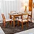 Mesa de Jantar Londrina 120x80 Cinamomo Rufato + 4 Cad. Dubai Linho Bege Madeira - Art Assento - Imagem 2
