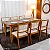 Mesa de Jantar Londrina 180x90 Cinamomo Rufato + 6 Cad. Dubai Linho Bege Madeira - Art Assento - Imagem 2