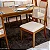 Mesa de Jantar Londrina 180x90 Cinamomo Rufato + 6 Cad. Dubai Linho Bege Madeira - Art Assento - Imagem 4