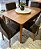 Mesa Alegra 120x80 com 04 Cadeiras Lisboa em Veludo - Imagem 3