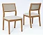 Mesa Berlim Redonda 100x100 Vidro  + 4 Cadeiras Oiti Madeira Maciça – Cel/Cimol - Imagem 3