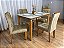 Mesa de Jantar Veneza 1.20×0.80 Vidro c/4 Cadeiras Londres - Imagem 5