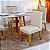 Mesa de Jantar Bali 120×80 Vidro Off/Base Madeira + 4 Cad. Atlanta Linho Bege Cru Madeira Minas Plac - Imagem 6
