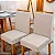 Mesa de Jantar Bali 120×80 Vidro Off/Base Madeira + 4 Cad. Atlanta Linho Bege Cru Madeira Minas Plac - Imagem 7