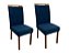 Mesa de Jantar Bali Circular 1.10×1.10 Vidro c/4 Cadeiras Isa em Veludo - Minas Plac/Ouro Decor - Imagem 2