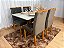 Mesa de Jantar Madri 1.20×0.80 Com 4 Cadeiras Londres Veludo - Imagem 3