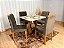 Mesa de Jantar Madri 0.90x0.90 Com 4 Cadeiras Londres Veludo - Imagem 8
