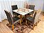 Mesa de Jantar Madri 0.90x0.90 Com 4 Cadeiras Londres Veludo - Imagem 6