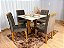 Mesa de Jantar Madri 0.90x0.90 Com 4 Cadeiras Londres Veludo - Imagem 7