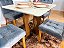 Mesa de Jantar Madri 0.90x0.90 Com 4 Cadeiras Londres Veludo - Imagem 3