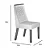 Mesa de Jantar Dora Vidro120x80cm com 4 Cadeiras Dora Tecido Veludo Valdemóveis - Imagem 5