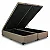 Box Baú Queen Bipartido Eli Milão Korino Bege Nature + Colchão Queen Prime Light Marrom 158x198x72 Molas Ensacadas Orthoprime | Suporta até 240kg - Imagem 3