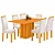 Mesa de Jantar Recife 160x080 com 6 Cadeiras Viero - Imagem 2