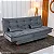 Sofá Cama Premium Veludo Cinza 2303 Larg. 1.80m - Imagem 1