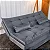 Sofá Cama Premium Veludo Cinza 2303 Larg. 1.80m - Imagem 5