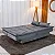 Sofá Cama Premium Veludo Cinza 2303 Larg. 1.80m - Imagem 4