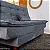 Sofá Cama Premium Veludo Cinza 2303 Larg. 1.80m - Imagem 7