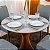 Mesa de Jantar Siena Redonda 100cm Vidro Off/Base Cinamomo - Minas Plac + 4 Cad. Isabela - Imagem 7