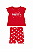 Conjunto Bebê Menina Vermelho Elian - Imagem 2