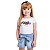 Conjunto Feminino Infantil Blusa de Cotton e Short Jeans - Imagem 1