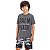 Conjunto Infantil Masculino Camiseta Mescla e Bermuda Preto Coqueiro Tmx - Imagem 2