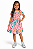 Vestido Plissado Infantil Menina Morangos Rosa - Kamylus - Imagem 1