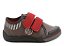 Tênis Klin Toy Baby Velcro Infantil - Cinza +Vermelho - Imagem 2