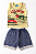 Conjunto Infantil Masculino – Regata + Bermuda Dino Cowboy - Imagem 1