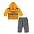 Conjunto Infantil Bebê – Moletom com Capuz e Calça 🧡👶 - Imagem 2