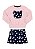 Conjunto Infantil Feminino Moletom com Saia – Gatinha Poá - Imagem 2