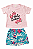 Pijama Infantil Menina Hello Summer – 100% Algodão - Imagem 1