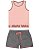 Conjunto Elian Infantil Menina Verão com Estampa Always Happy - Imagem 1