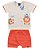 Conjunto Bebê Menino Kiko & Kika Camiseta Estampada e Bermuda - Imagem 1
