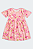Vestido Infantil Menina Meia Malha Flores Elian Rosa - Imagem 2