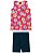 Conjunto Elian Infantil Menina Verão com Estampa Flores Coloridas - Imagem 2