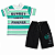 Conjunto Infantil Masculino Camiseta Listrada + Bermuda Moletinho - Imagem 2