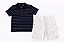 Conjunto Infantil Masculino Camisa Polo e Bermuda Sarja - Imagem 2