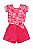 Conjunto Infantil Feminino Nanai – Blusa Estampada e Shorts Rosa - Imagem 2
