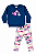 Conjunto Infantil Feminino Elian Blusão Moletom Flanelado + Calça Legging Cotton Flanelada - Imagem 2