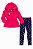 Conjunto Infantil Feminino Kely Kety – Moletom com Capuz + Legging Estampada - Imagem 3