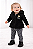 Conjunto Infantil Feminino Kely Kety – Moletom com Capuz + Legging Estampada - Imagem 1