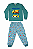 Pijama Infantil Masculino Brilha no Escuro 100% Algodão - Imagem 3