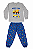 Pijama Infantil Masculino Brilha no Escuro 100% Algodão - Imagem 4