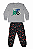 Pijama Infantil Masculino Brilha no Escuro 100% Algodão - Imagem 3