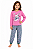 Pijama Infantil Feminino Gatinha Leitora – Conforto e Estilo para Dormir Bem - Imagem 1
