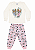 Pijama Infantil Feminino 100% Algodão – Estampa que Brilha no Escuro - Imagem 3