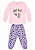 Pijama Infantil Feminino 100% Algodão – Estampa que Brilha no Escuro - Imagem 1
