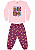 Pijama Infantil Feminino 100% Algodão – Estampa Mágica que Brilha no Escuro - Imagem 4