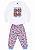 Pijama Infantil Feminino 100% Algodão – Estampa Mágica que Brilha no Escuro - Imagem 3